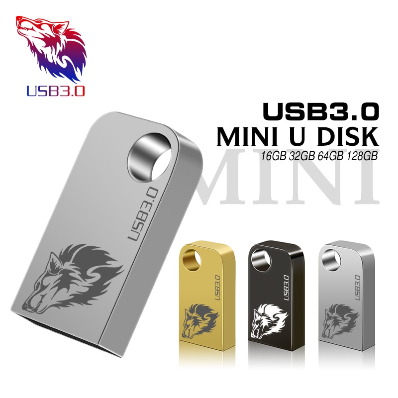 Metallo mini 32GB pendrive USB del metallo flash drive 4gb 8gb 16GB 32GB 64GB 128GB pen drive USB2.0 piccolo bastone di memoria U Disk cle usb