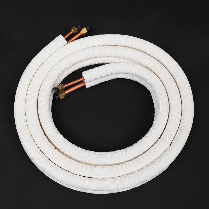 3m Air Conditioner Pair Coil Tube 1/4'' 3/8" Insulated Copper Pipe Split Line Wire Set Air Conditioner Parts Refrigerant Tube