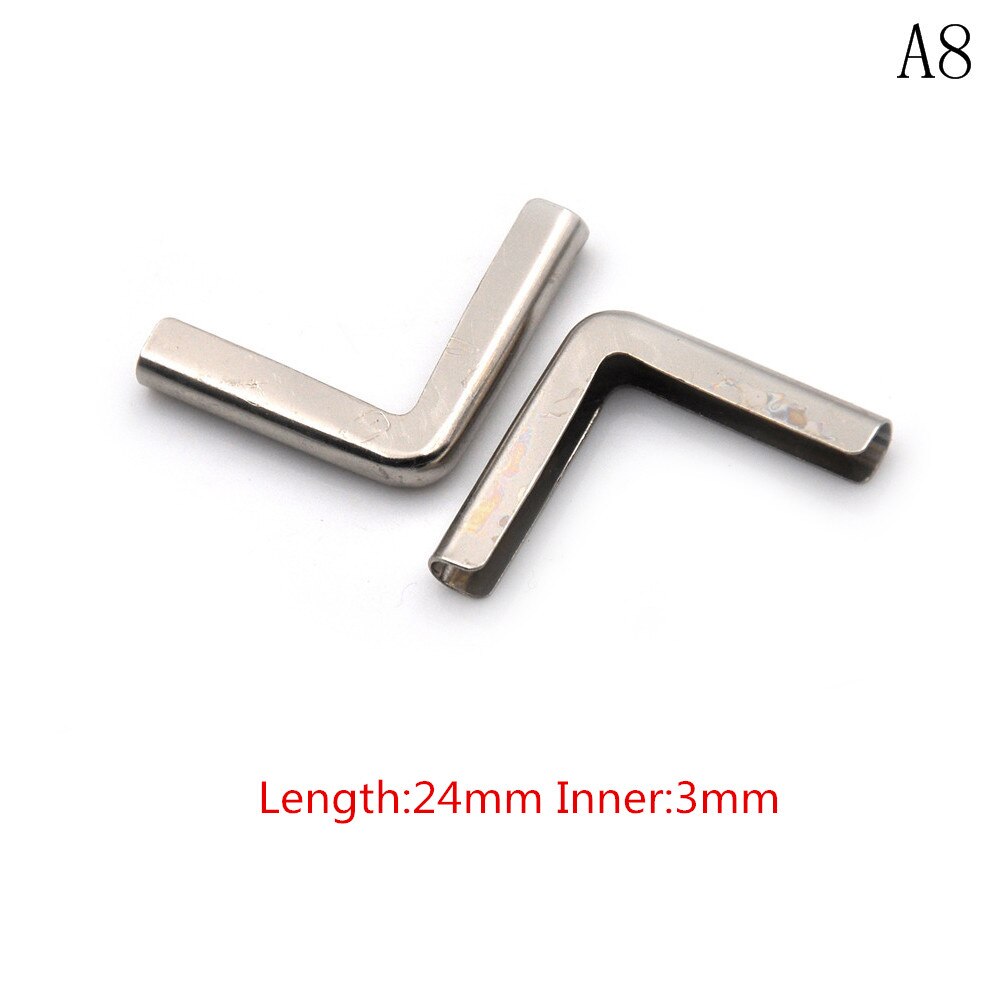 12PCS Metal Book Corner Scrapbooking Albums Menus Folders Protectors