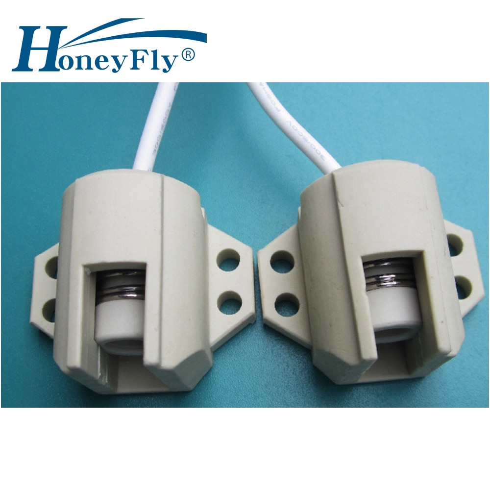 HoneyFly2pcs R7S Lampvoet Keramische R7s Houder Converter Connector Metalen Handvat 78mm 118mm 165mm 189mm 254mm 333mm Halogeen Lamp