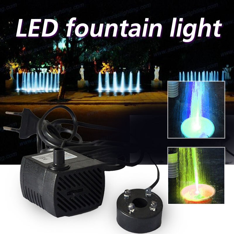 Vandpumpe led pool lys fest akvarie springvand farverigt bryllup springvand pool lys dekorativ lampe