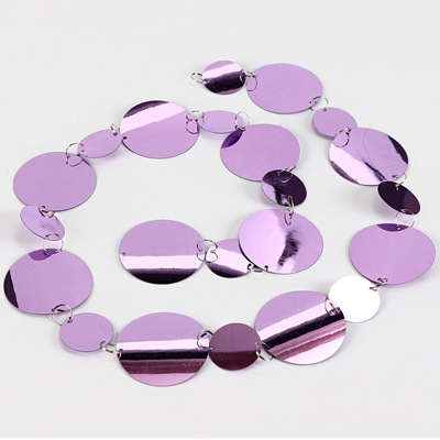 5pc DIY wedding stage layout PVC plastic sequin curtains Christmas Festive party decoration Supplies: Lake Blue