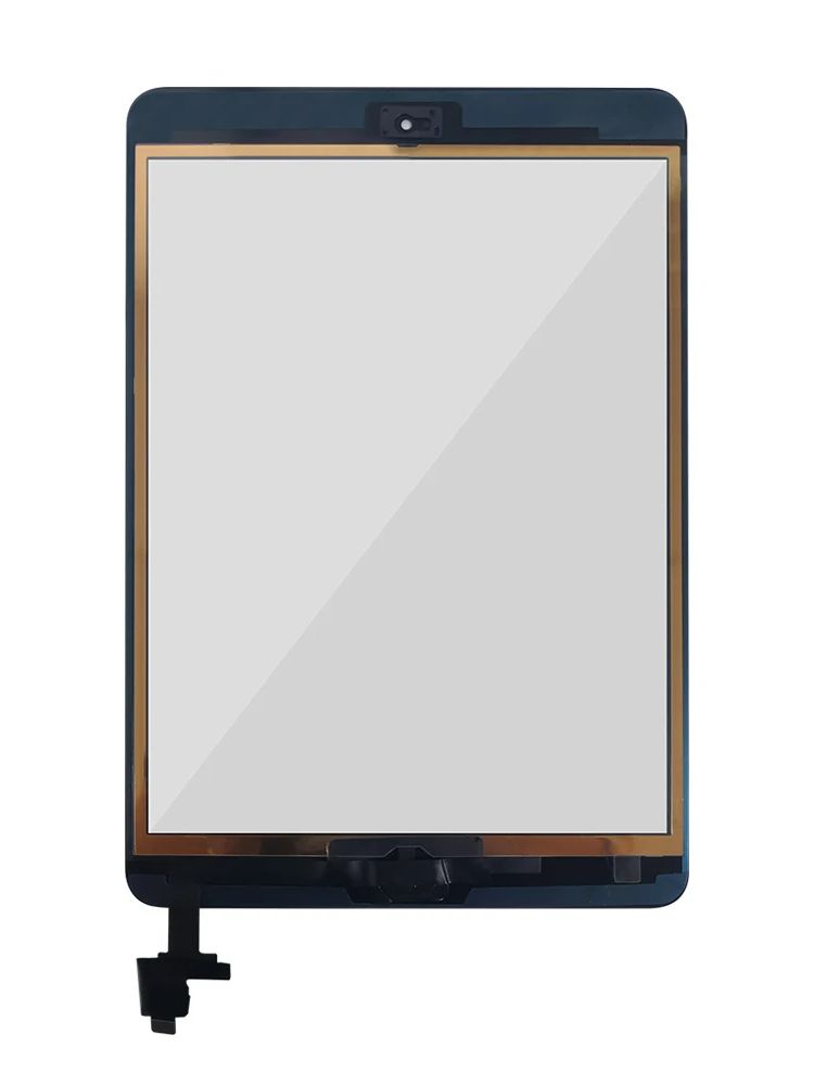 para iPad Mini 1 Mini 2 A1432 A1454 A1455 A1489 A1490 A1491 Digitalizador de pantalla táctil + conector de Chip IC Panel de pantalla táctil flexible