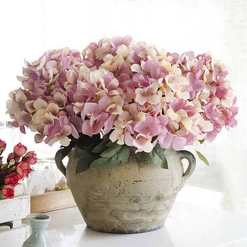 6 vork schotse hortensia kunstmatige bloem woondecoratie nep bloem horticultural plant bureau decoratie boeket