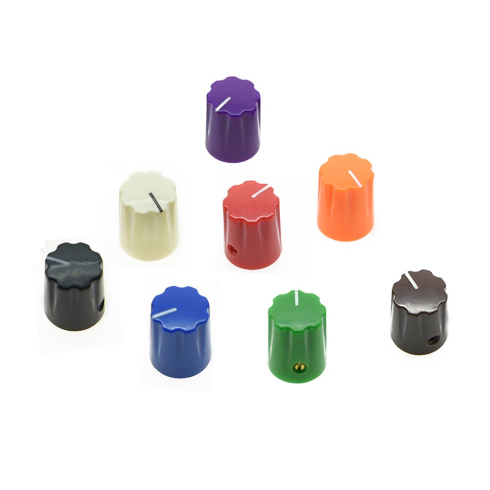 Zwart 10x Guitar Amp Effect Pedaal Knoppen 1/4 &quot;Davies 1900H Stijl Knop Set Schroef Verschillende Kleur