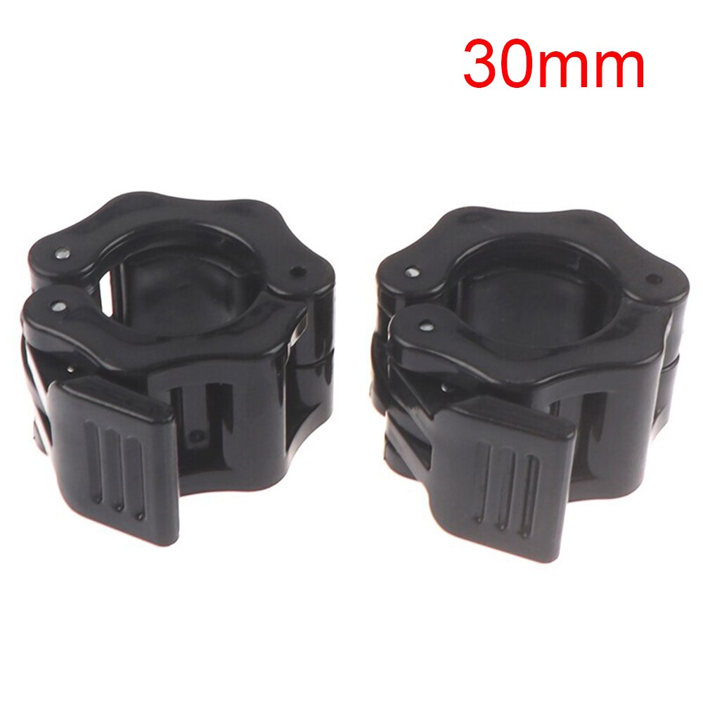 1 Paar 25/28/30Mm Dumbell Clips Quick Release Vergrendeling Professionele Halter Veilig Snap Klink Bars Barbell klem: black 30mm