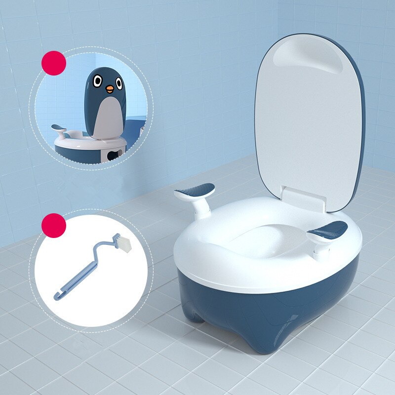 Kinderen Wc Jongen Meisje Baby Potje Baby Baby Urinoir Kind Wc Potje Baby Rugleuning Urinoir Inafnt Anti-slip Wc: Blue