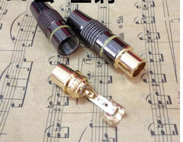 2pcs/lot Connector TV head TV plug TV antenna head video head straight head TV male Connector