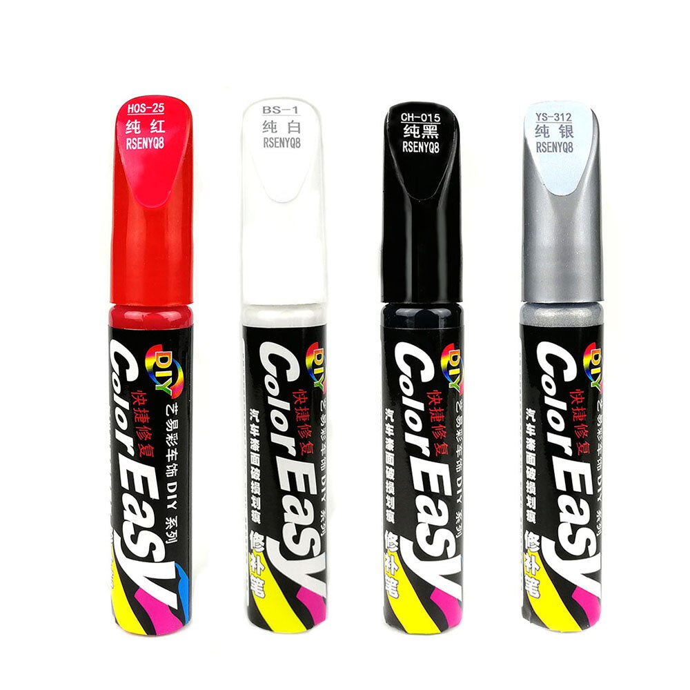 Reparador de pintura para coche, eliminador de arañazos, Color blanco, rojo, negro y plateado