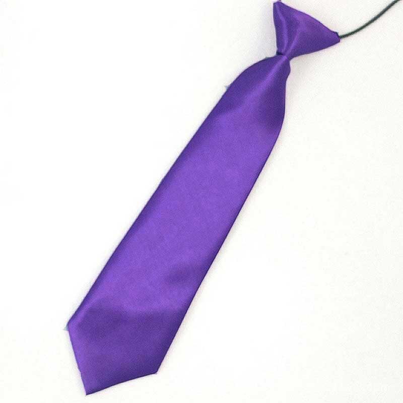 Nowi szkolni chłopcy dzieci dzieci dziecko ślub drukuj paski kolor krawat krawat dzieci spinka robić krawata dziewczyny krawaty Dropshipping: purpurowy