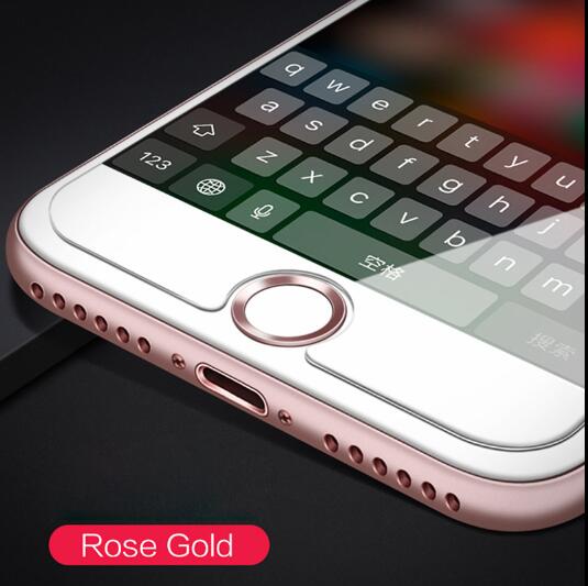 Vingerafdruk touch id-folie voor iphone 8 home-knop beschermfolie stickerfolie voor iphone 8 7 plus 5s se 6s 6 ipad air pro mini: Roos