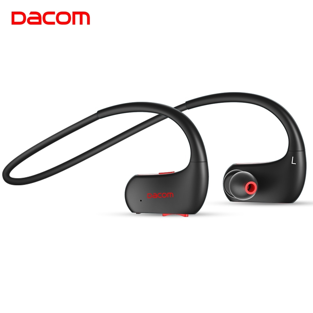 Dacom L05 IPX7 Waterdichte Bluetooth Hoofdtelefoon Stereo Deep Bass Draadloze Hoofdtelefoon Oortelefoon Headset Met Microfoon Voor Sport Running