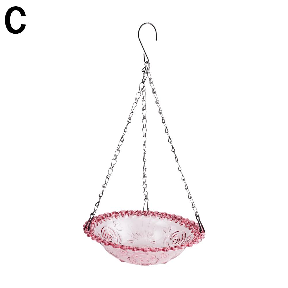 Alimentador de aves colgante de alta gama para exteriores, accesorios de decoración para jardín y Patio, 1 piezas,: Gris oscuro