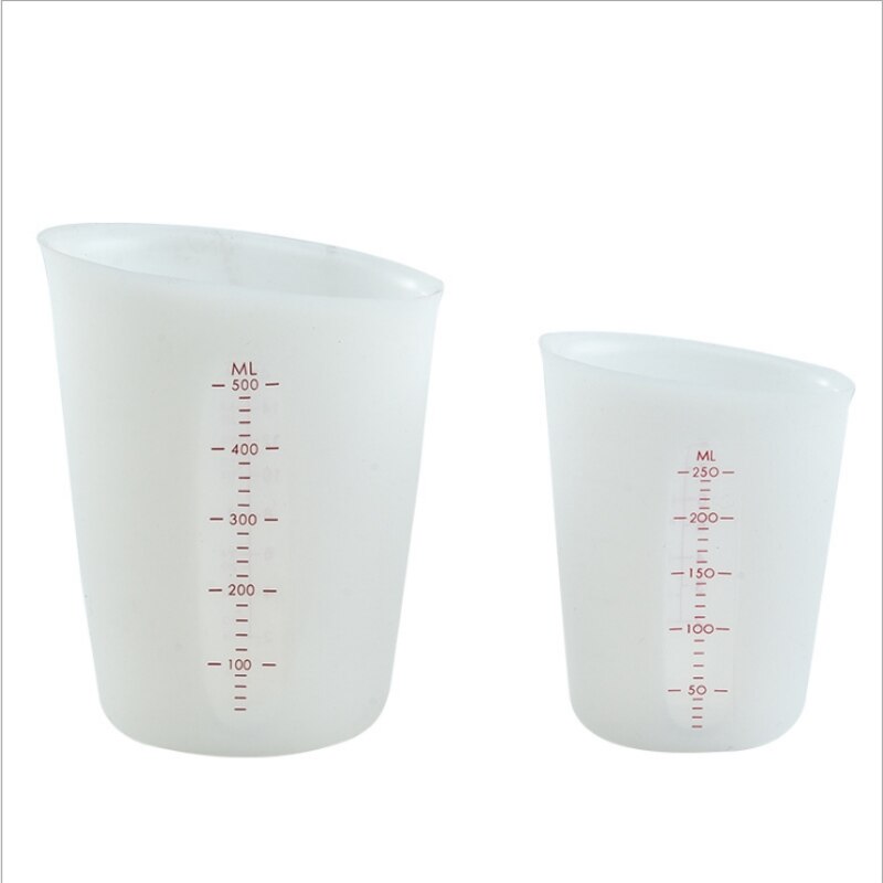 100% Safe Silicone Measuring Cups 500ml And 250ml BPA-free Four Silicone Measuring Cups Suitable For Baking Tools GH676