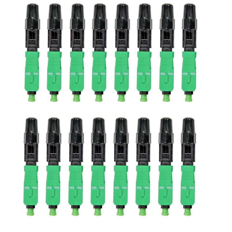 50PCS SC APC Fiber Optic SC APC Single-mode Fast Connector SC APC FTTH Fiber Optic Quick Connector: Default Title