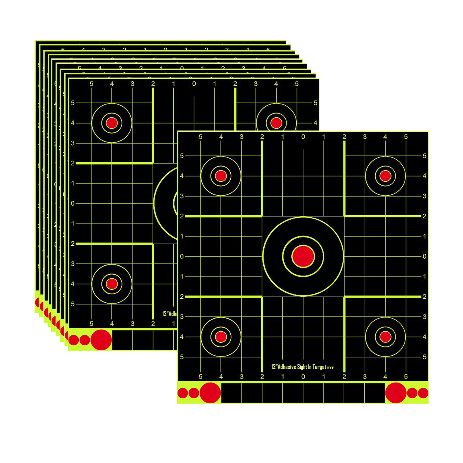 10Pieces Shooting Paper Target Self-Adhesive Splatter Targets Splash Sheets