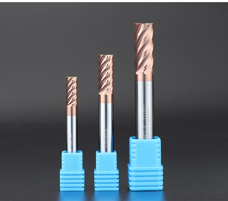 Milling Cutter 6Flute Alloy Coating Tungsten Steel Tool Cnc Maching HRC60 Endmill Azzkor Milling Cutter Milling Machine Tools