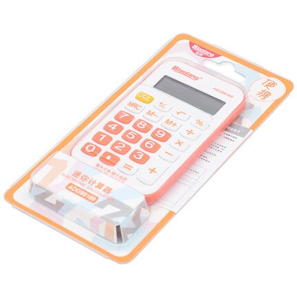Calculadora bonita de superior con diamantes de de color de dibujos animados y Fondo transparente de música como de chica: Naranja