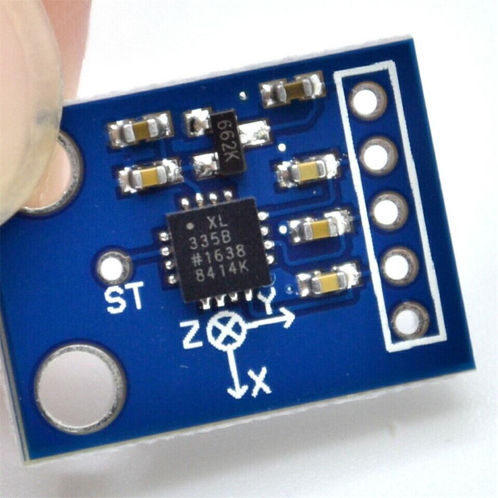 GY-61 High Precision Mini Size ADXL335 Accelerometer Angular Output Transducer Module Analog Transducer Module 3V-5V for Arduino