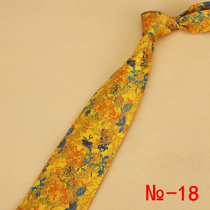 Corbata de seda clásica para hombre, corbatas con estampado Floral a cuadros de 9cm, color rojo, ropa Formal de negocios y boda,