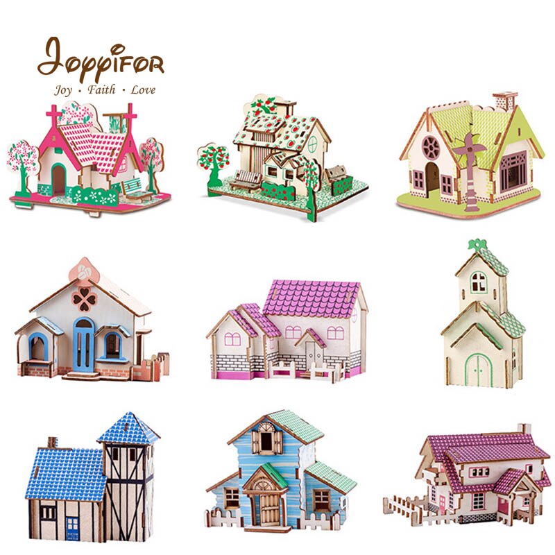 Interessante 3D patch casa giardino apple orchard personalità cottage educativi per bambini regali