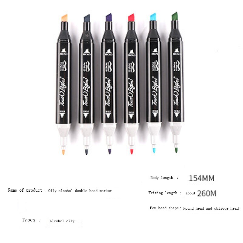 30/40/60/80 kleuren Art Markers Set Dual Head Alcohol Sketch Markers Pen Voor Manga Tekening markers Dsign Animatie Manga Trekken