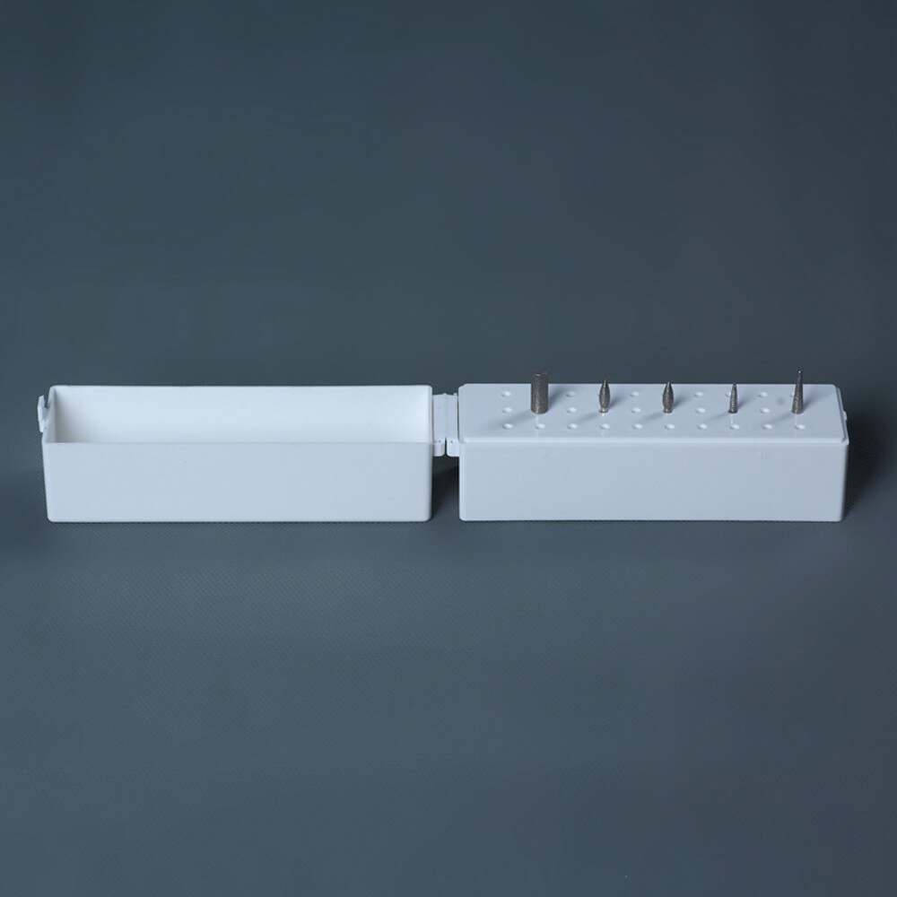 30 Holes Nail Drill Bits Holder Stand Display Large Storage Box Organizer Display Standing Container Manicure Tool #C