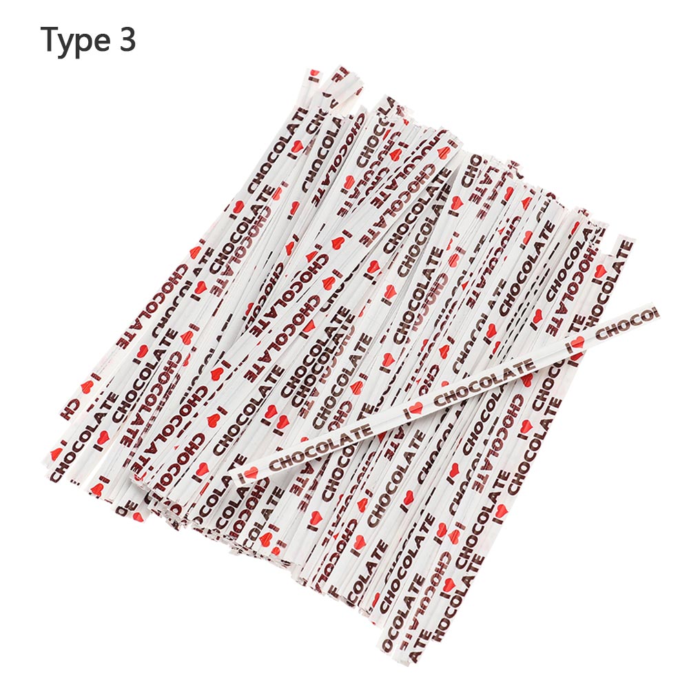 Bolsa para envolver , embalaje de corbata, panadería, de boda, bolsa para galletas y dulces, lazos de giro, especialmente para ti, suministros de herramientas de embalaje DIY, 200 Uds.: Type 3