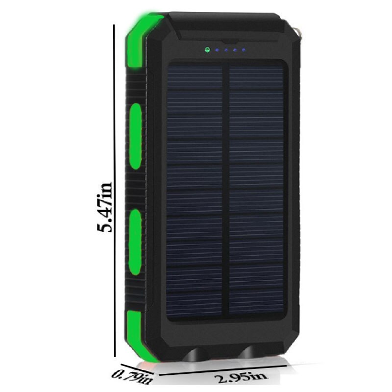 Portable Batterie Portable Solaire 20000mah chargeur pour Mobile Imperméable À L'eau En Plein Air Bricolage Batterie NIDIFICATION Lumière LED L'interface Micro USB