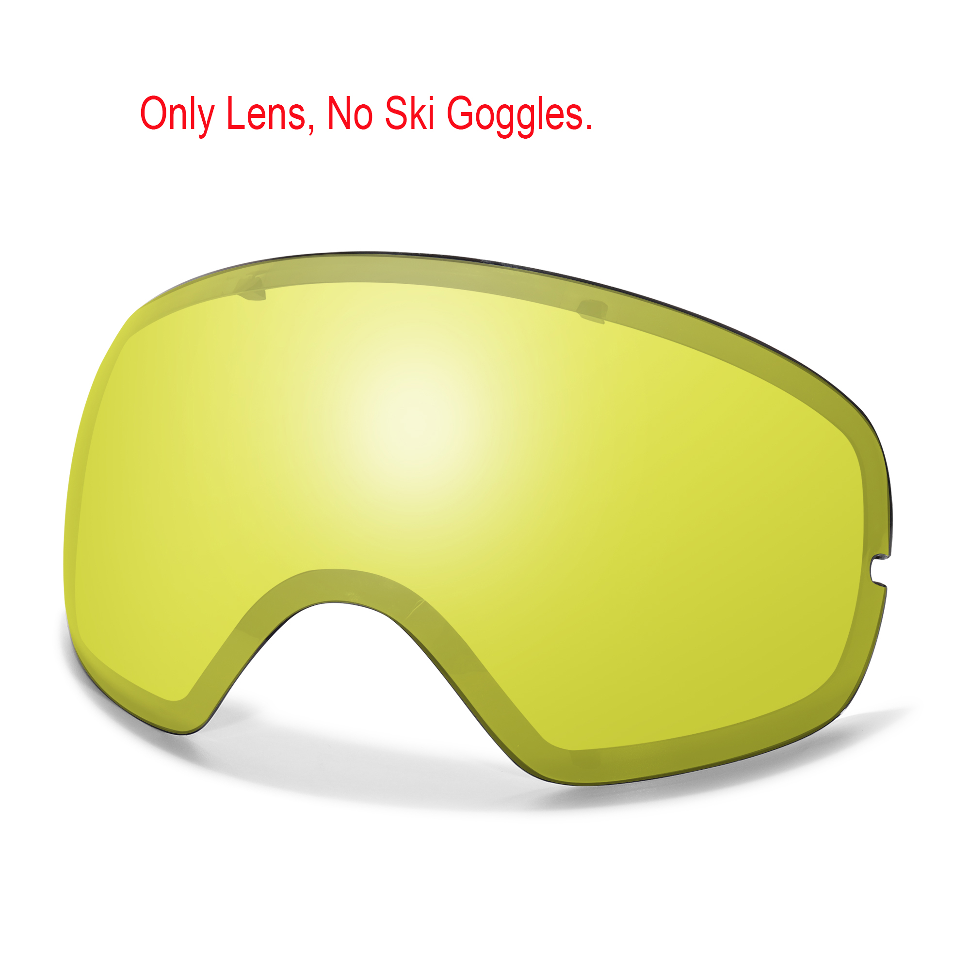 Winter Outdoor SKI Goggles Men And Women Teen, Free Optical Frame and Bag, UV400 Anti-Fog Snowboard Eyewear, Charistmas: Yellow