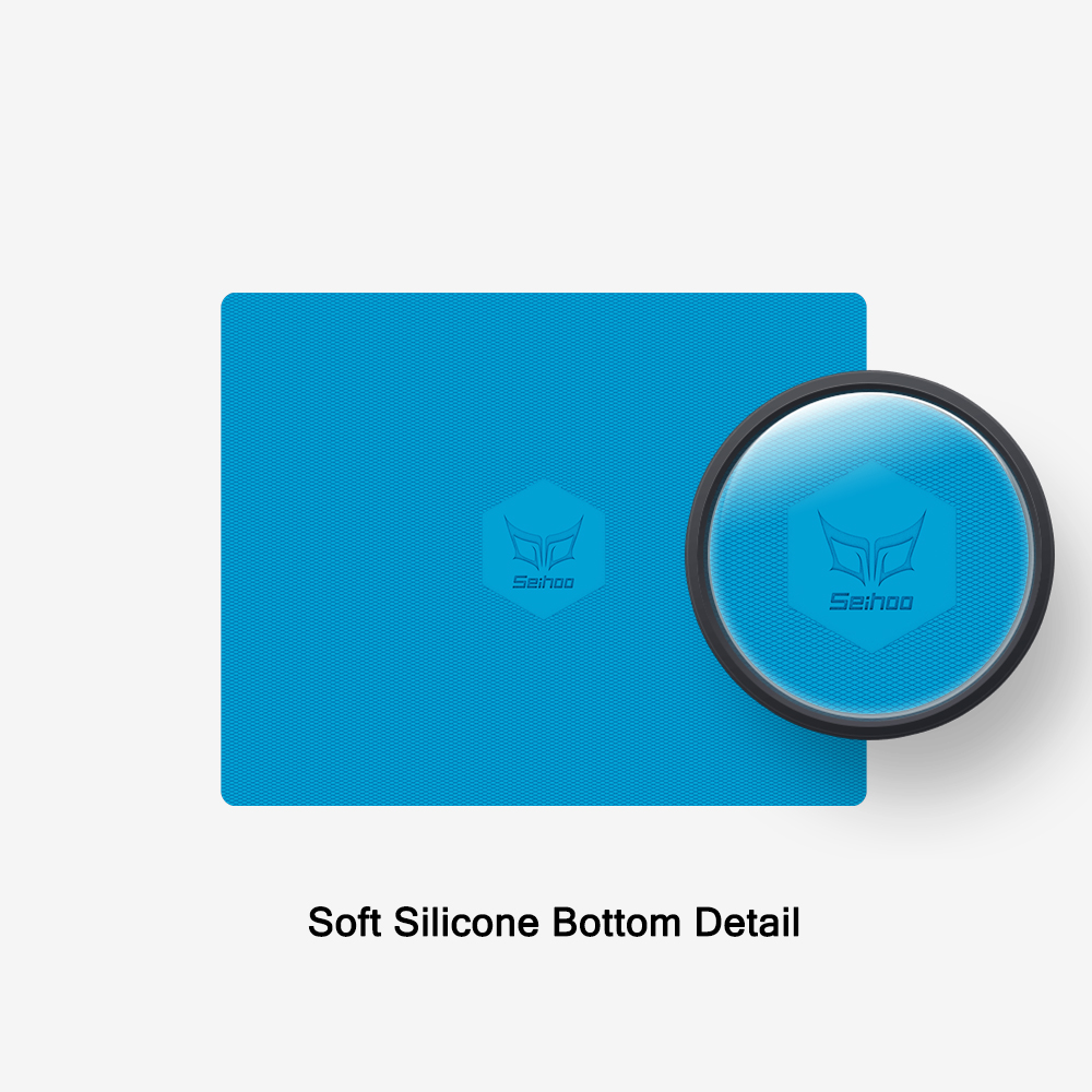 Matte Resin surface Mouse Pad Semi-hard Smooth Mousepad Soft Silicone Anti-slip Bottom Mat for Computer Games Precision Control