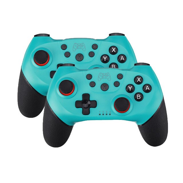 Per Nintendo Interruttore Pro Gamepad Interruttore di Controllo della Console di Gioco Senza Fili Gamepad joystick Controller con 6-Axis Maniglia: 2pcs blue green