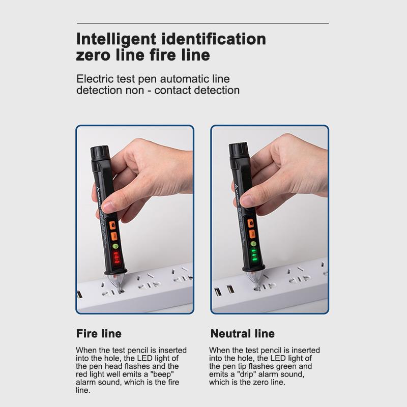 Multimeter 12V/48V-1000V Voltage Sensitivity With Flashlight Lighting Electric Compact Pen AC/DC Voltage Test Pencil