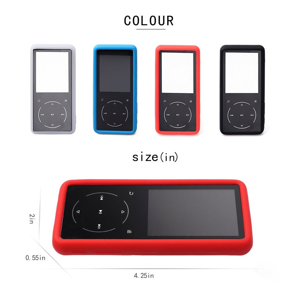 Silicone Protective Case Flexible Cover for SOULCKER D16 MP3 Player Accessories