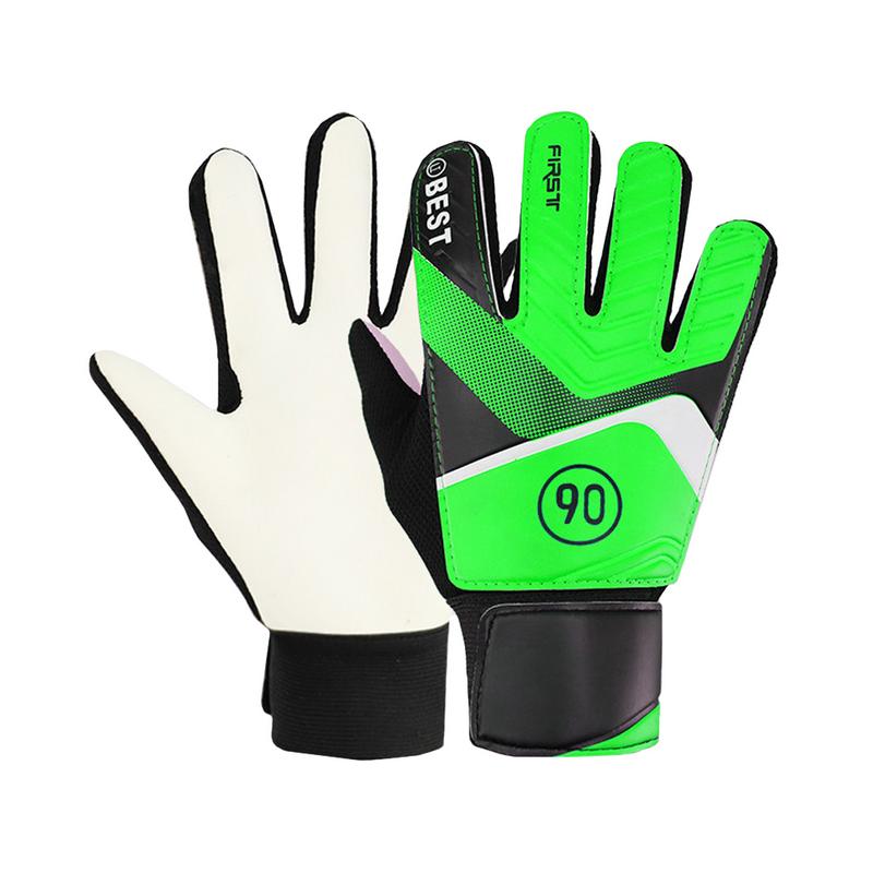 PU Children's Soccer Goalkeeper Gloves Latex Anti-Collision Goalkeeper Gloves For Protecting Hand Wearable Non-slip Gloves