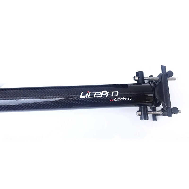 Litepro Folding Bike Seatpost 33.9mm x 580mm Carbon Fiber Bicycle Seat Post Folding Bike Seat Tube for Brompton