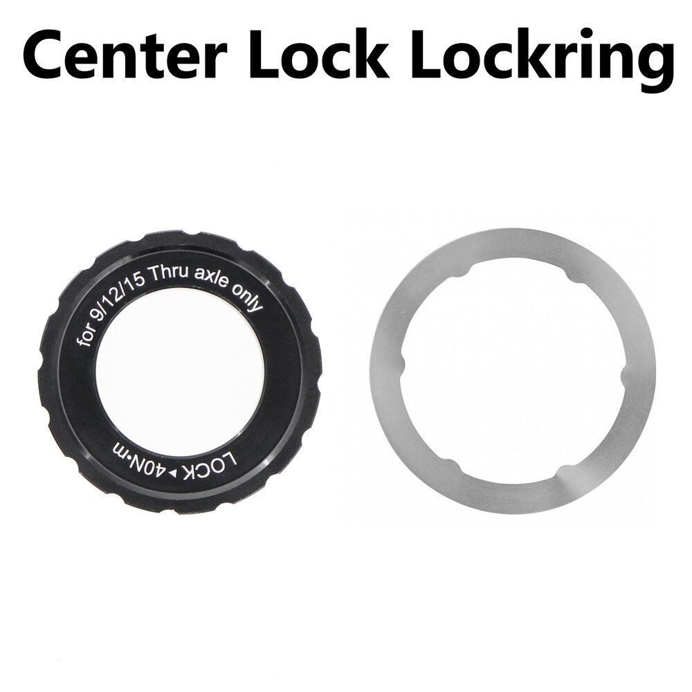 Center Lock Disc Brake Hub Rotor Lockring For 9mm 12mm15mm Axle CenterLock Cover Ring