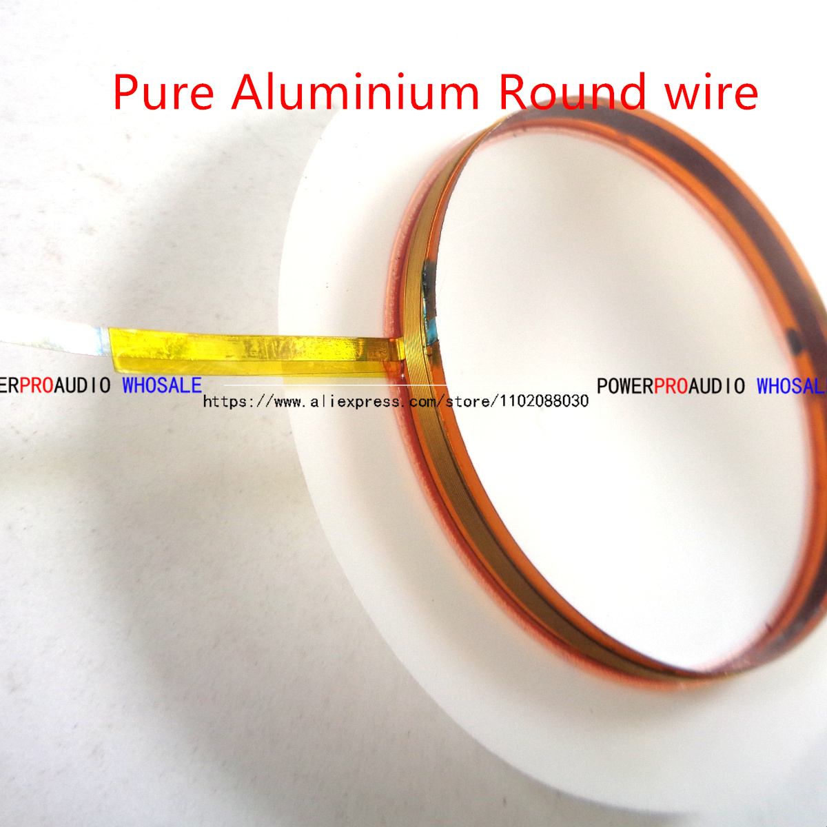 10pcs 44.4mm DE250-8 DE160-8 Treble Voice Coil Milk white film 44.5 core copper clad aluminum coil Speaker Repair film: WHITE