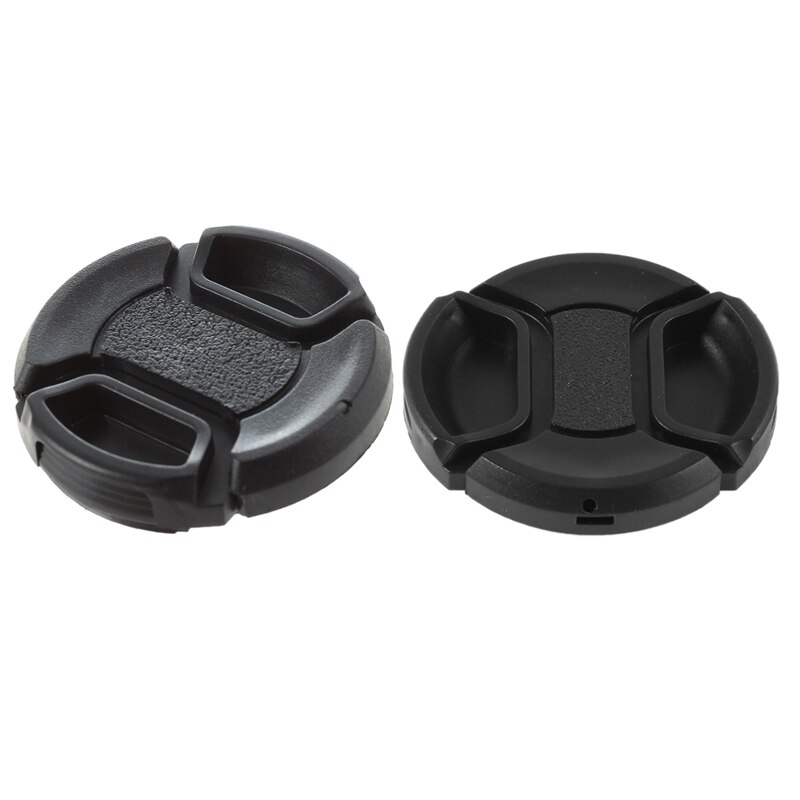 2 Pcs Lens Cap: 1 Pcs 40.5Mm Snap-On Lens Cap for Camera Lens & 1 Pcs Universal 46Mm Center Pinch Front Lens Cap for DSLR Camera