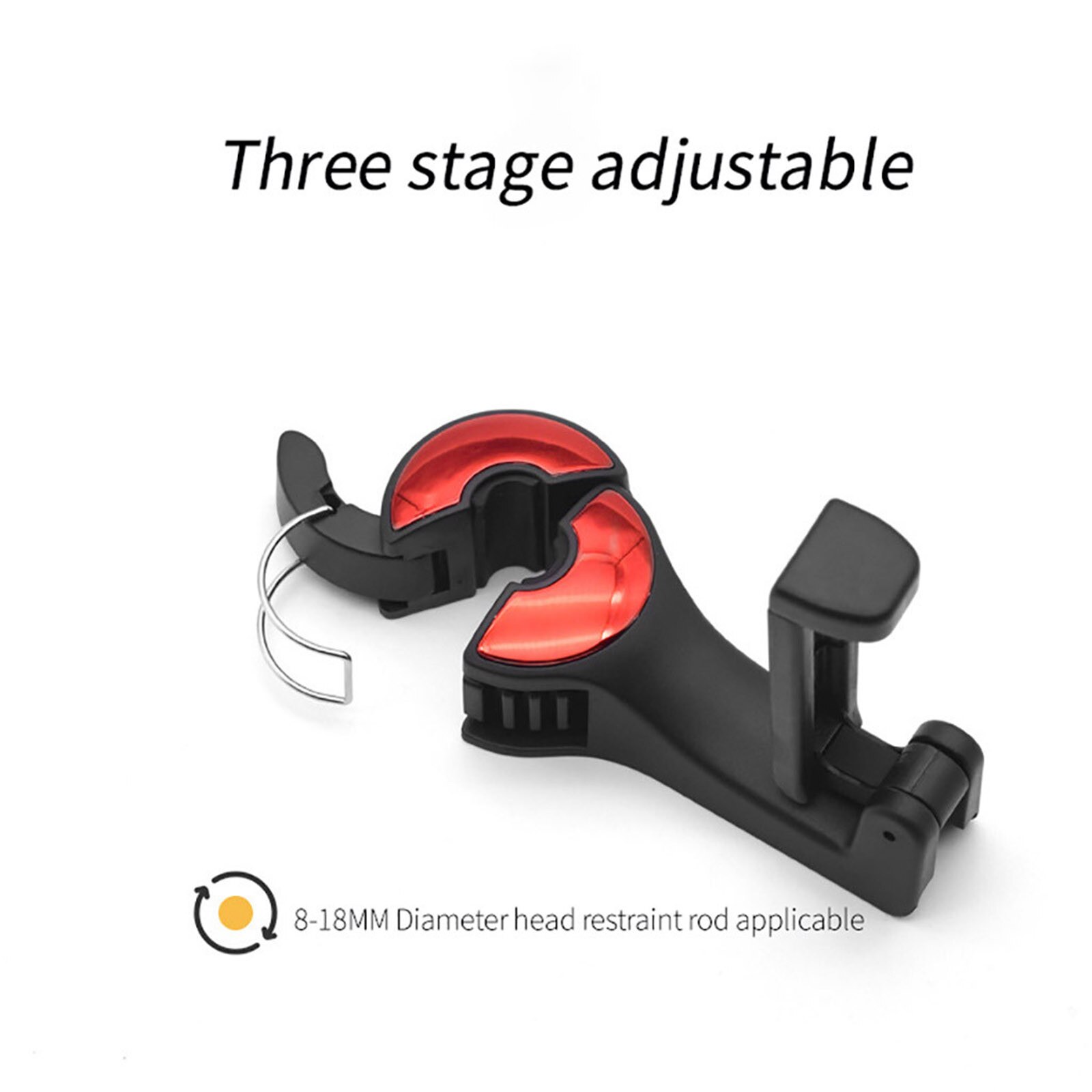 Auto Haken Auto Back Seat Haken Met Telefoon Houder Universele Voertuig Auto Hoofdsteun Haken Haak Met Slot En Telefoon Boodschappen
