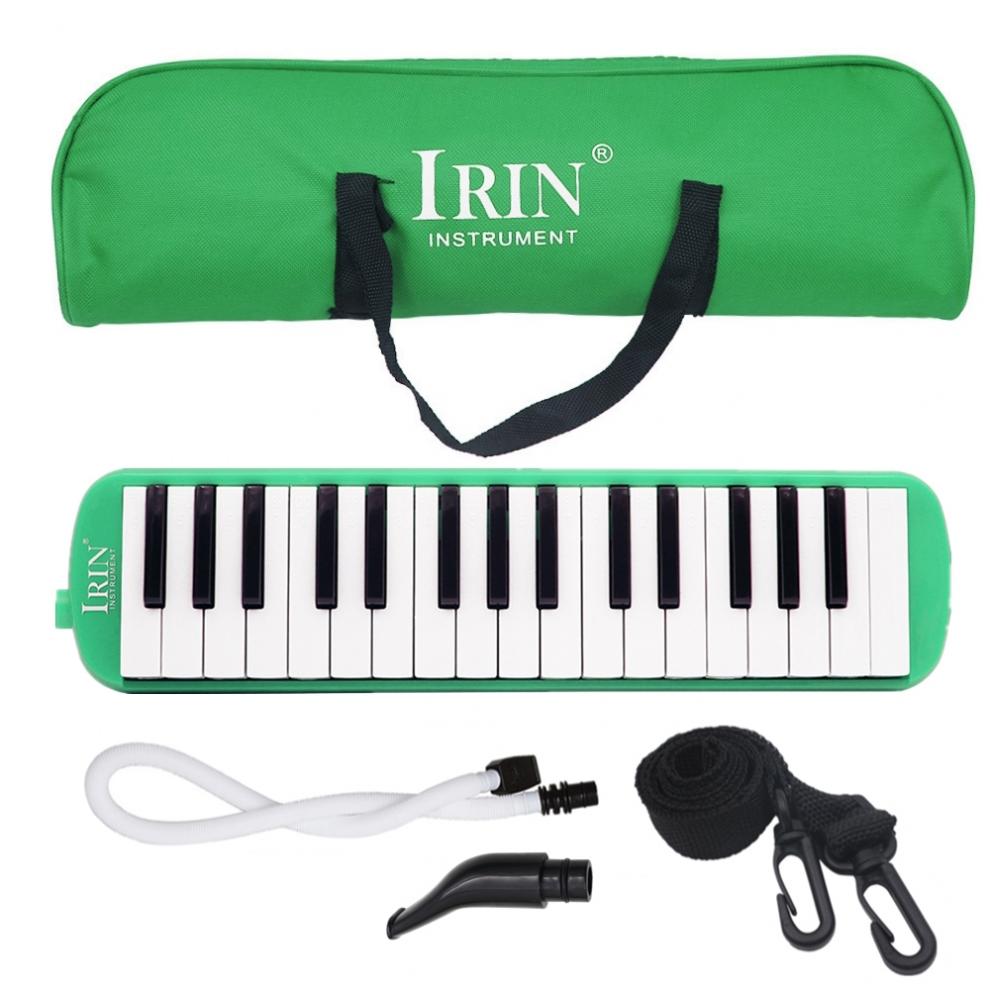 32 Keys Melodica Pianica Piano Style Melodica Musical Instrument with Carrying Bag for Students Music Lovers Beginners Kids: Green  