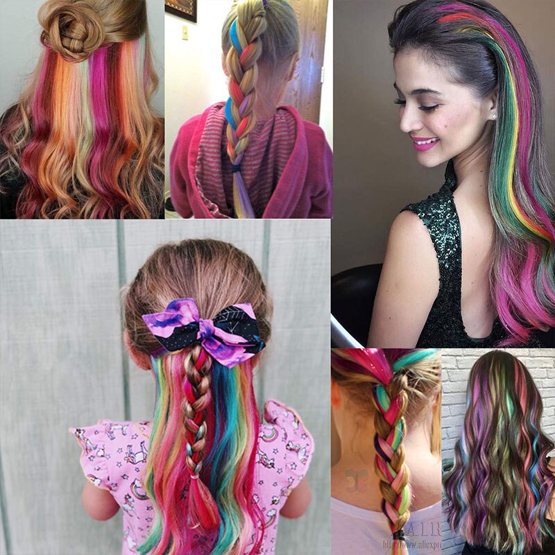 XBwig-extensiones de cabello sintético para mujer, Clip puro en tiras de una pieza, 12 ",