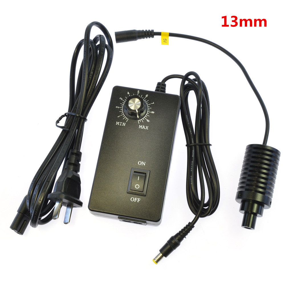 HAYEAR 6 8 9 10 11mm Coaxial Light LED Microscope Spot Point Light Source Adjustable Illuminator Bright Lamp 3W 6500K AC100~240V: 13mm