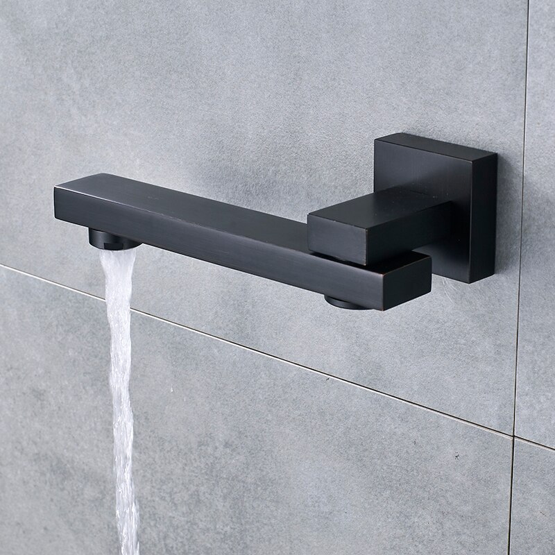 LED Roation Bathroom Basin Wallmounted Outlet Bathtub Shower