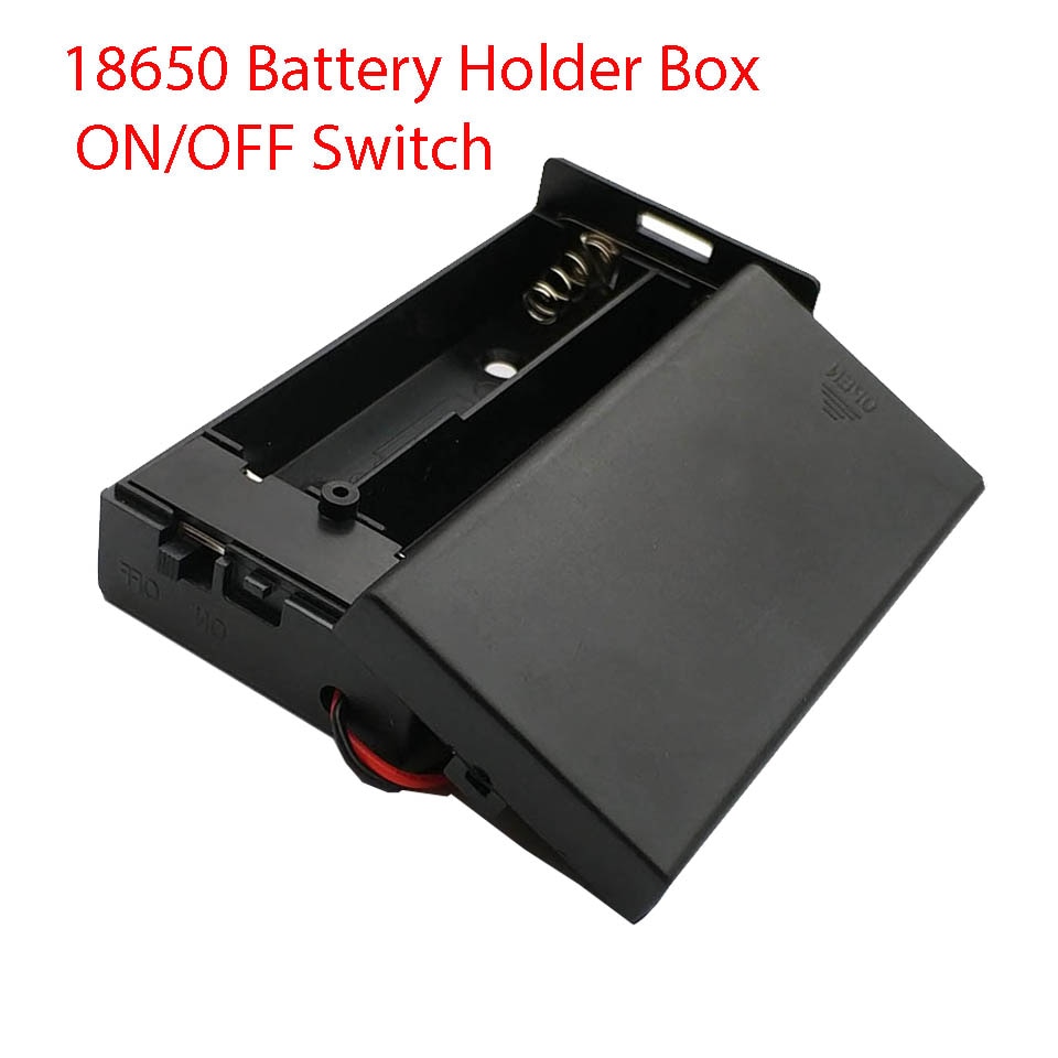 Diy 3.7V 18650 Batterij Storage Case Voor 2X18650 Batterijen Houder Box Container 2 Slot Batterijen Houder Op/Uit Schakelaar