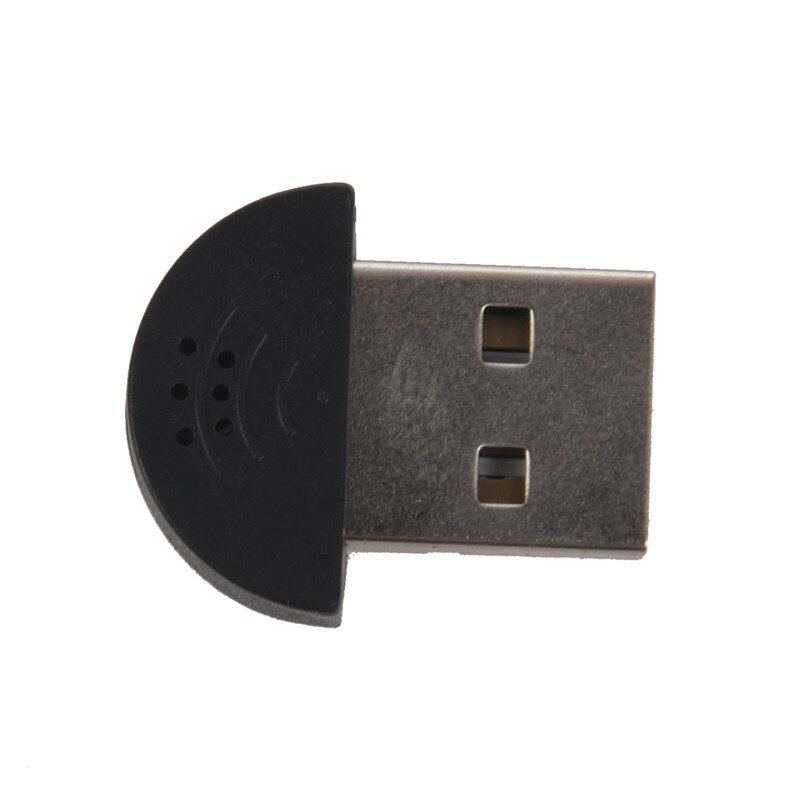 Usb-stekker mini studio spraakmicrofoon microfoon opname adapter voor pc laptop zwart