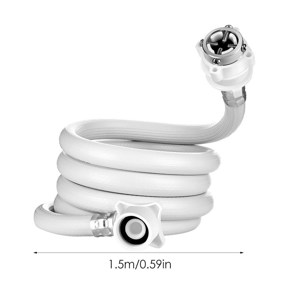 1.5/3/5M Flexible Universal Water Inlet Extension Pipe Hose For Automatic Washing Machine Faucet Bathroom Accessories: 1.5m