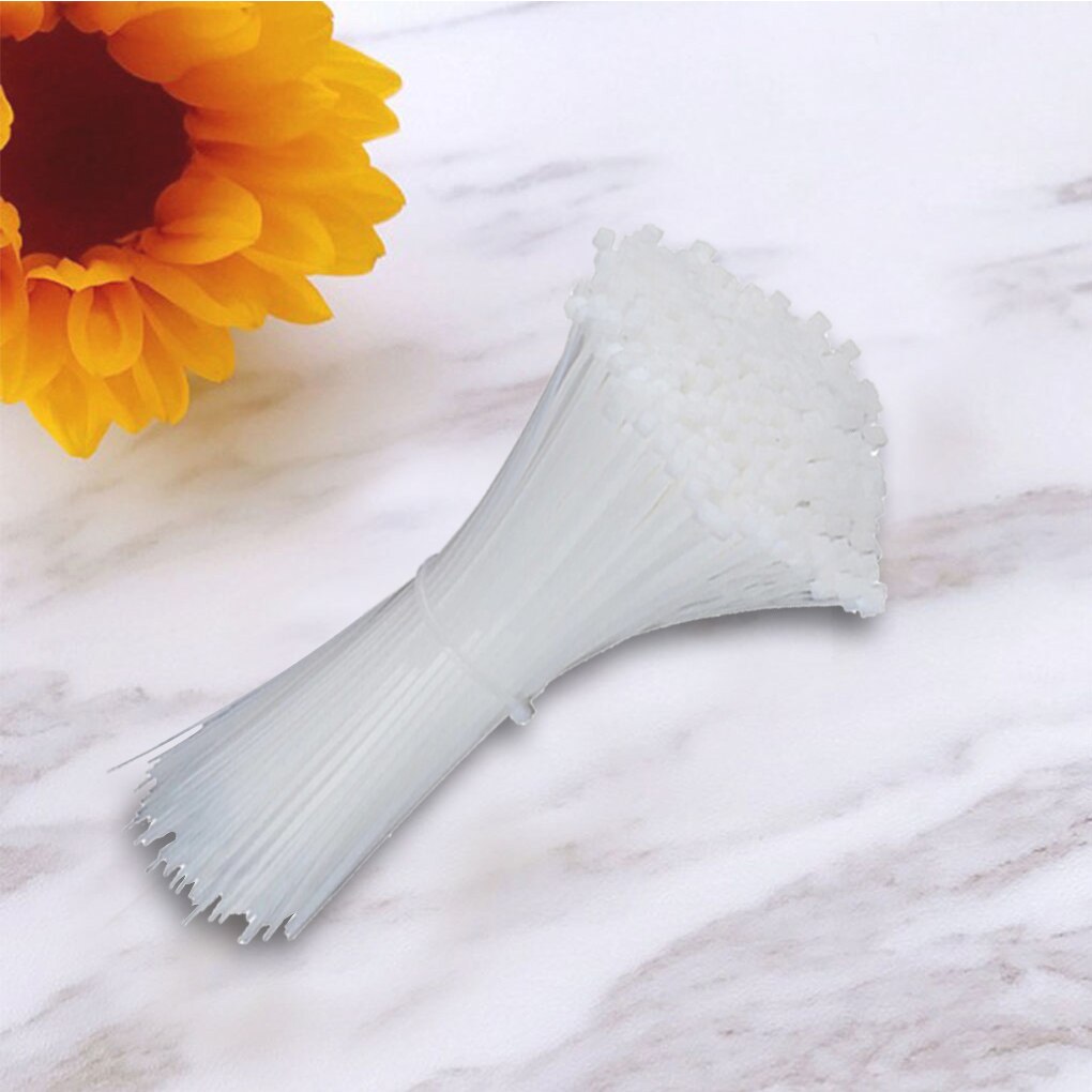 100pcs Reusable Standard 3x150mm Cable Ties Self-locking Plastic Nylon Wire Zip String Tie