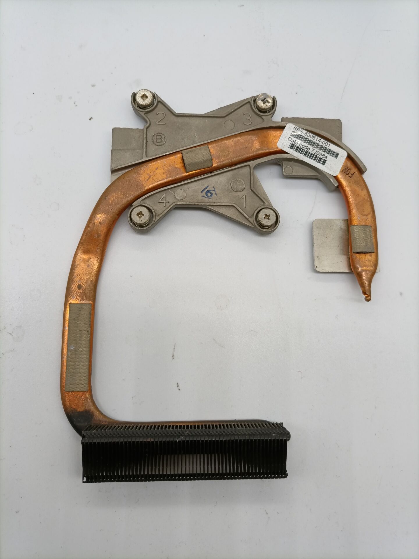 Original laptop CPU heatsink cooling fan cpu cooler For DV4 CQ40 CQ45 486839-001 486838-001 530614-001: Only copper pipe