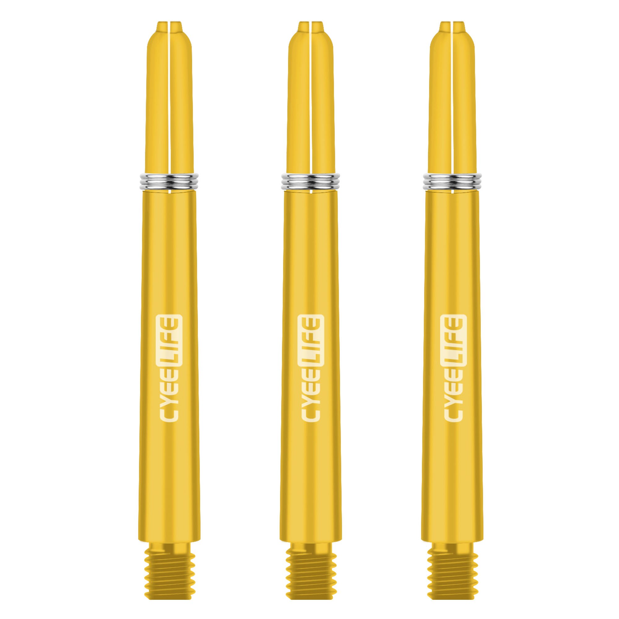 CyeeLife 30 pièces 2BA 41mm arbres de fléchettes PC professionnels arbre en plastique avec joint torique accessoires de fléchettes: YELLOW